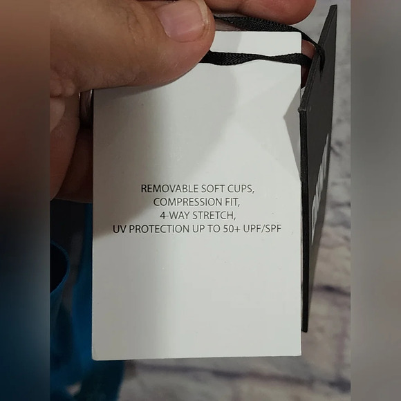 DKNY Ruffle Plunge Underwire Tummy Control One-Piece Swim Vibrant Blue Size 18 - Picture 9 of 10